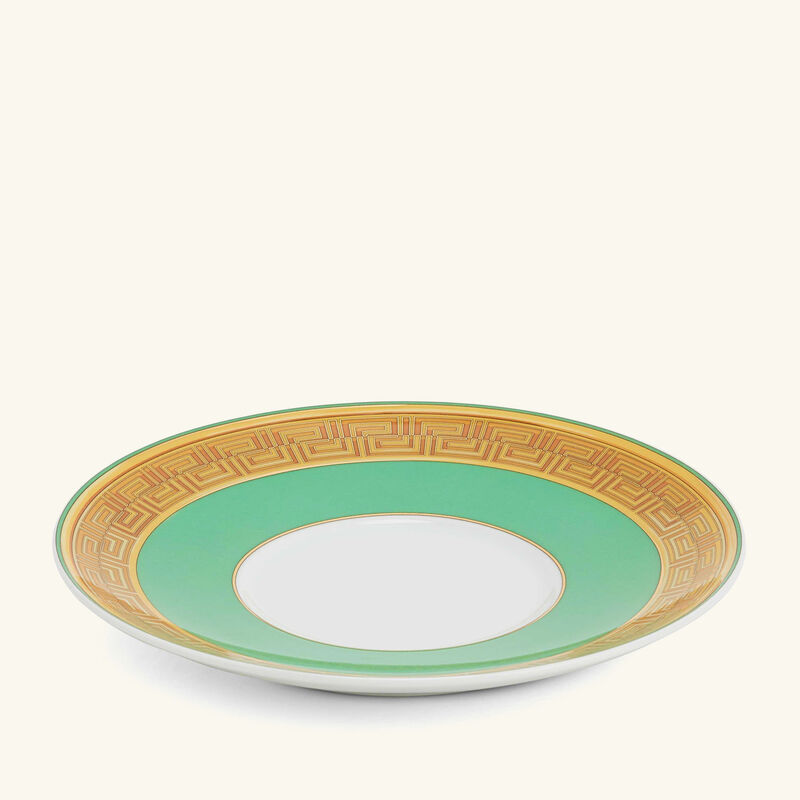 versace green coin tea cup   saucer green