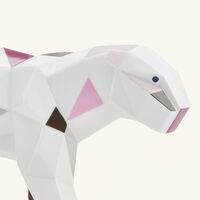 lladro panther sculpture small grey