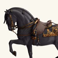 lladro spanish pure breed horse sculpture large black