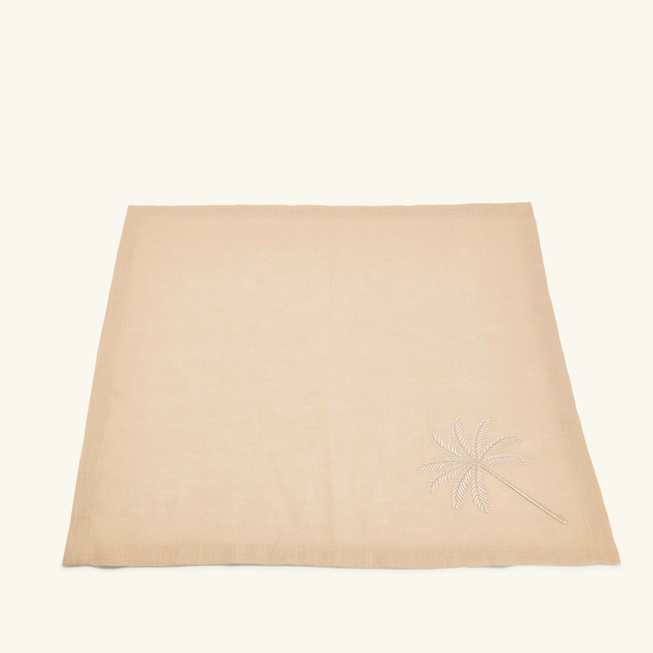 catherine denoual palm tree napkin brown