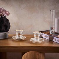 versace medusa gala coffee cup saucer white set of 6