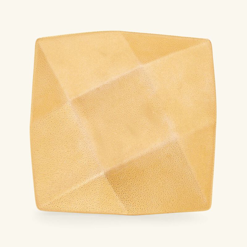 برناردو طبق الضيافة جوت دور كافانا مربع باللون الذهبي 17 سم