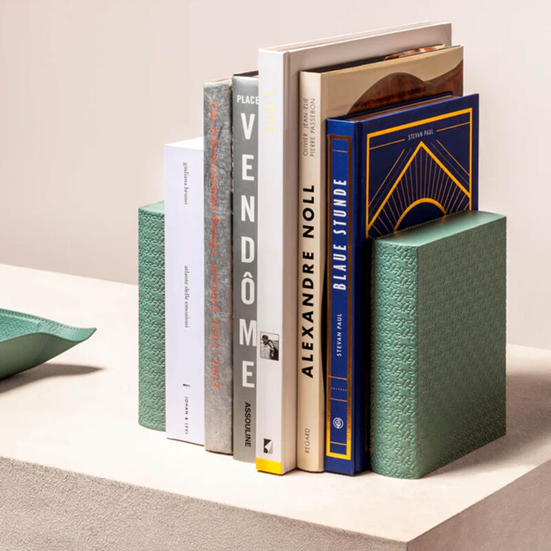 Elie Saab Monogram Bookends Agata Green giobagnara elie saab monogram bookends agata green
