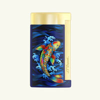 Slim 7 Koi Fish Lighter Blue st dupont slim 7 koi fish lighter blue