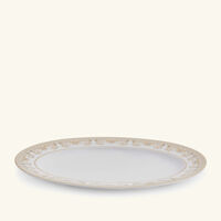 versace medusa gala serving platter oval white 34cm