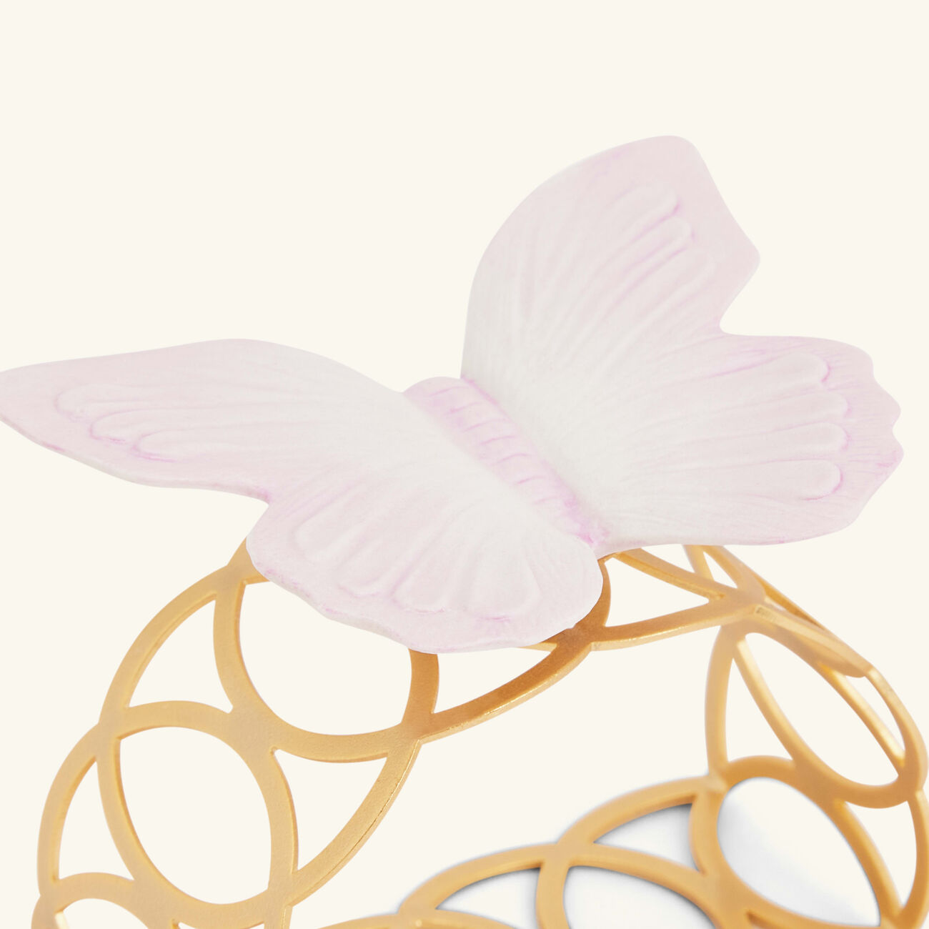 villari butterfly napkin ring pink set of 4