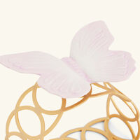 villari butterfly napkin ring pink set of 4