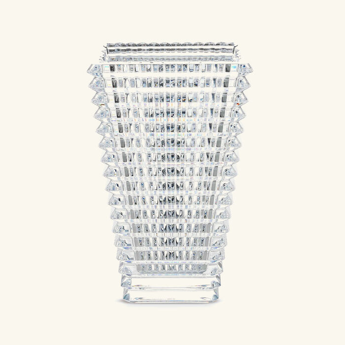 baccarat eye vase rectangular medium clear