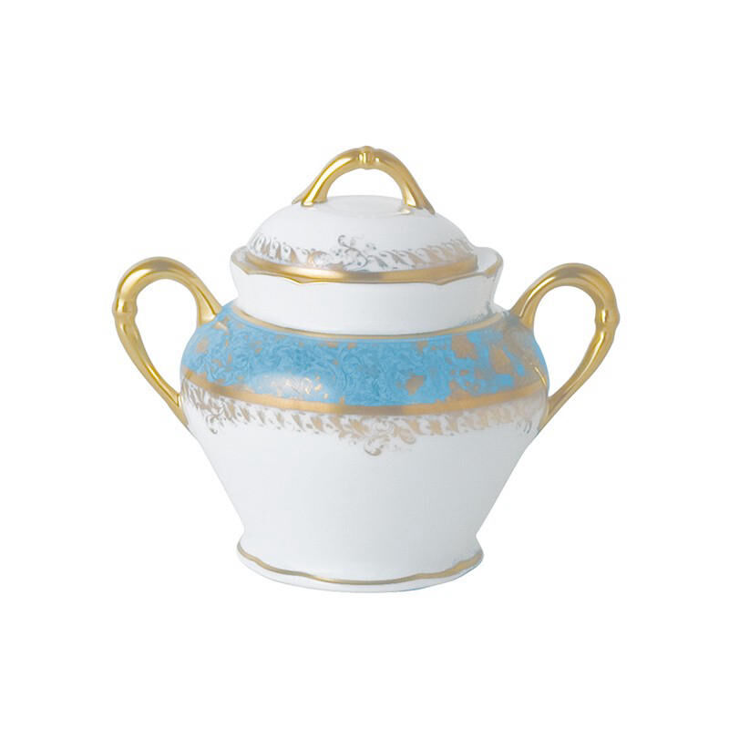 Eden Turquoise Sugar Bowl Eden Turquoise Sugar Bowl, large