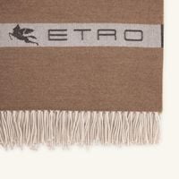 etro horses throw beige