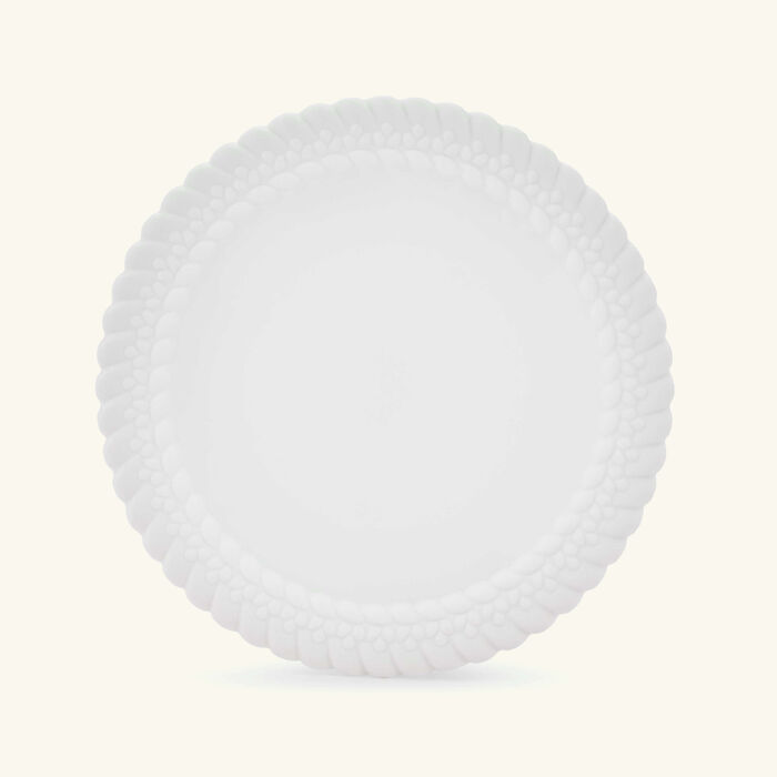 christofle babylone dessert plate round white 21cm