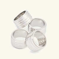 ralph lauren home thorpe napkin ring silver set of 4