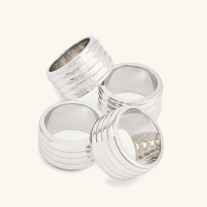 ralph lauren home thorpe napkin ring silver set of 4