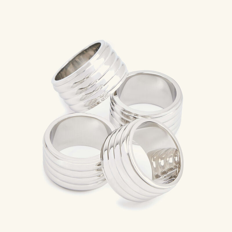 ralph lauren home thorpe napkin ring silver set of 4