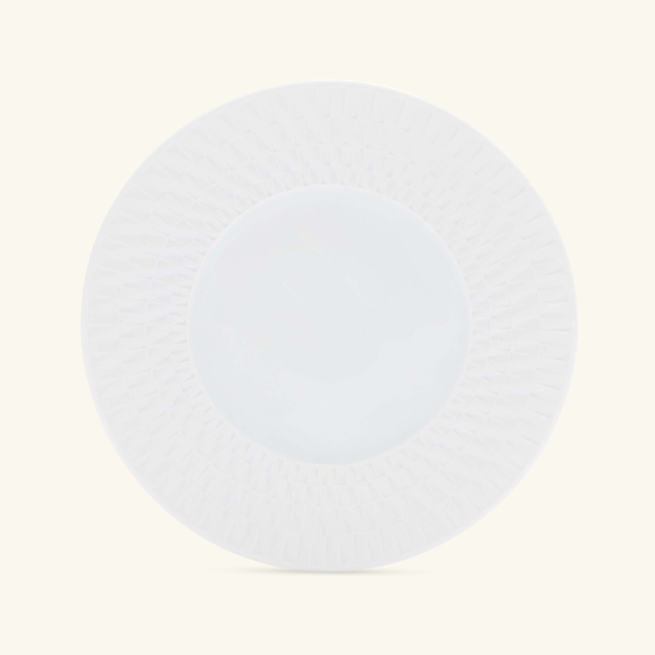bernardaud twist blanc bread butter plate round white 16cm