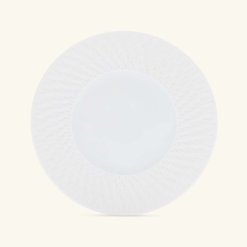 bernardaud twist blanc bread butter plate round white 16cm