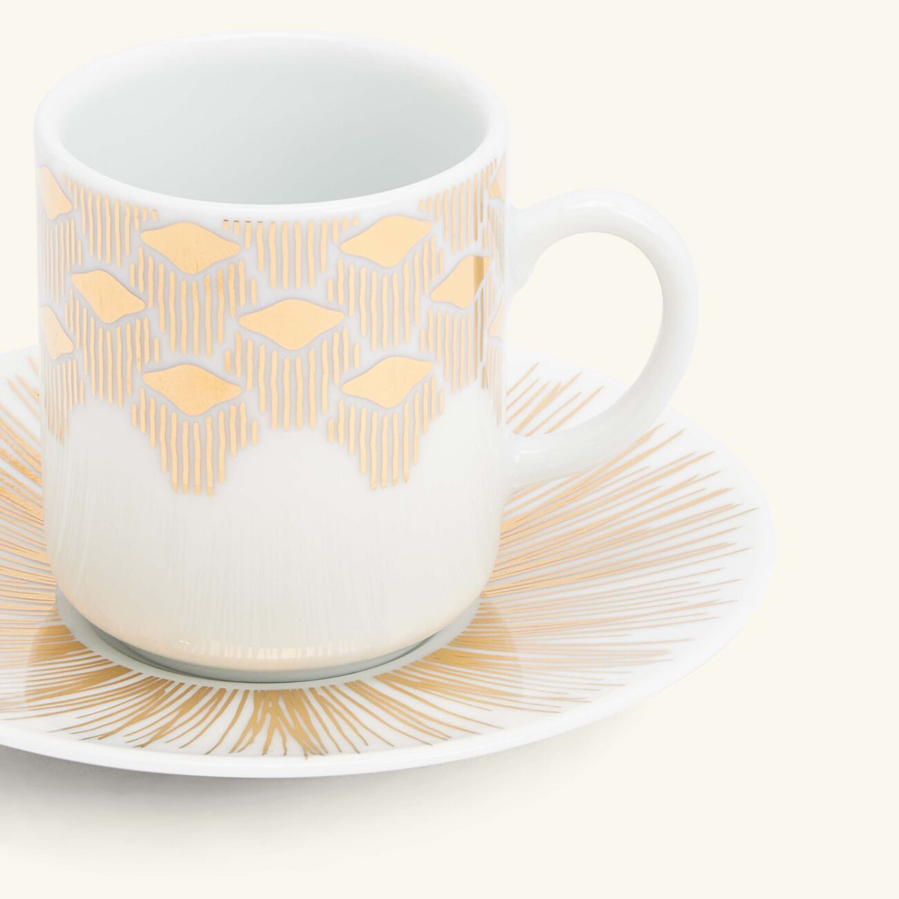 Tamrah by Razan Alazzouni Luna Coffee Cup & Saucer Gold Set of 2 silsal tamrah by razan alazzouni luna coffee cup saucer gold set of 2