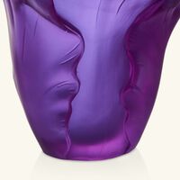 daum tulip vase small pink