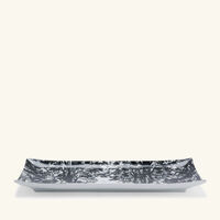 fornasetti giardino settecentesco tray rectangular small grey
