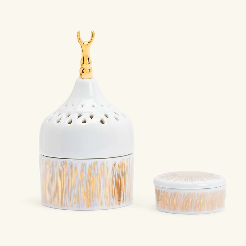 silsal tamrah by razan alazzouni crescent incense burner   trinket box