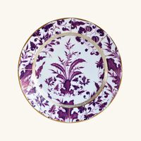 bernardaud prunus salad plate round purple 21cm