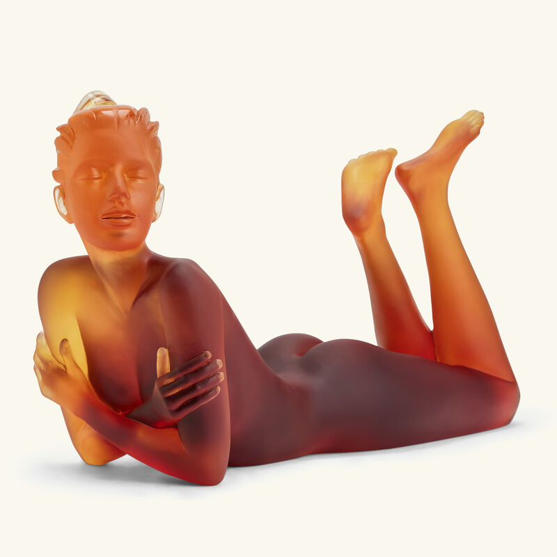 daum ad lie sculpture medium orange