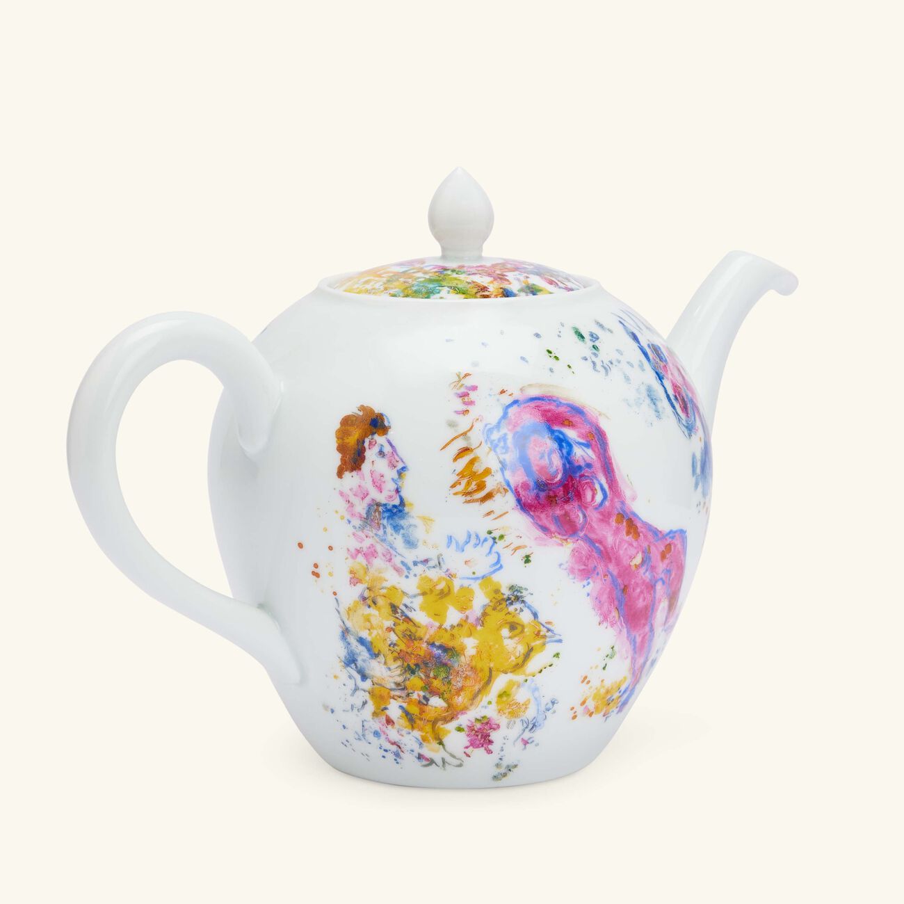 bernardaud chagall bouquet de fleurs tea pot