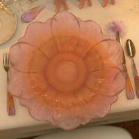daum or d abeille presentation flower amber pink medium