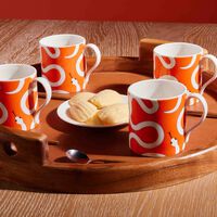 jonathan adler eden mug orange set of 4