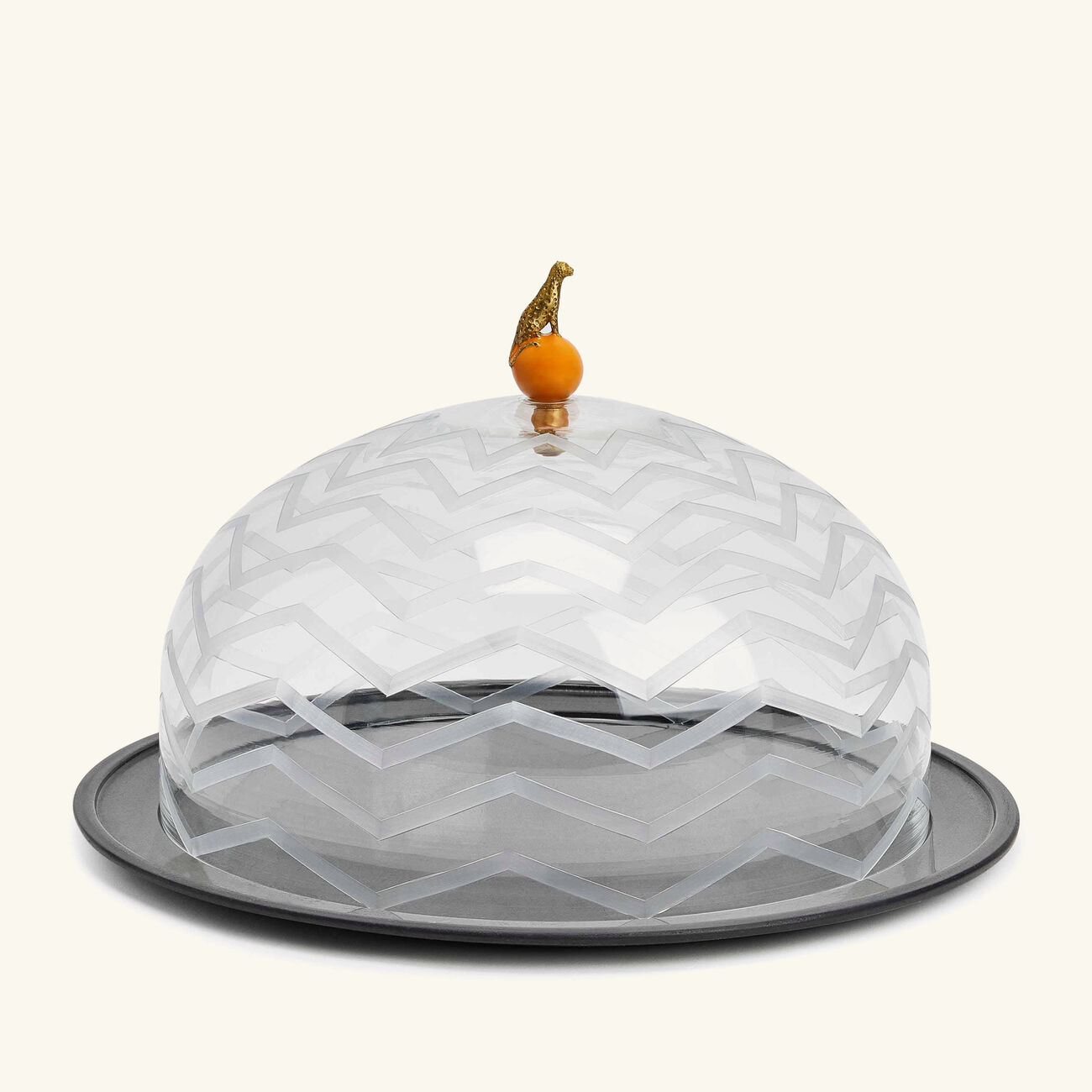 إيرا أودايبور طبق الكيك آريس كلوش دائري أسود 31 سم