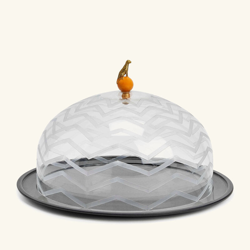 إيرا أودايبور طبق الكيك آريس كلوش دائري أسود 31 سم