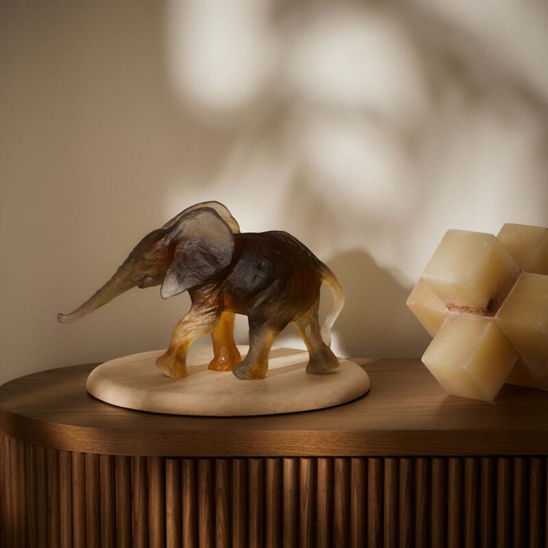 Elephant Savana Figurine Small Black daum elephant savana figurine small black