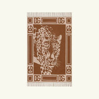 dolce gabbana casa leopard wooden picture frame brown 17x22cm