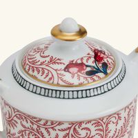 bernardaud braquenie sugar bowl red