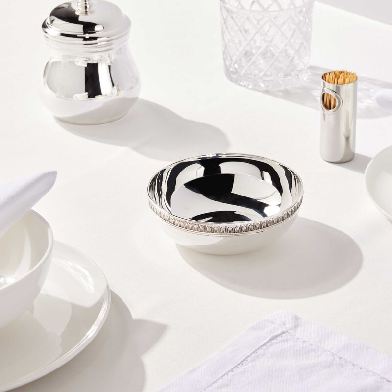 Malmaison Serving Bowl Round Silver Plated christofle malmaison serving bowl round silver plated