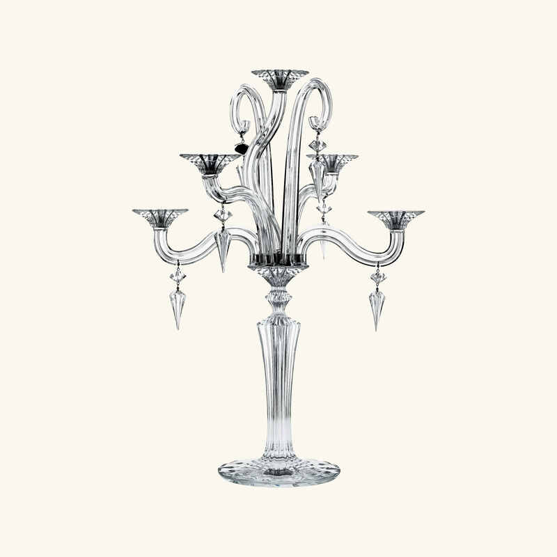 baccarat mille nuits candlelabra clear 5 candles