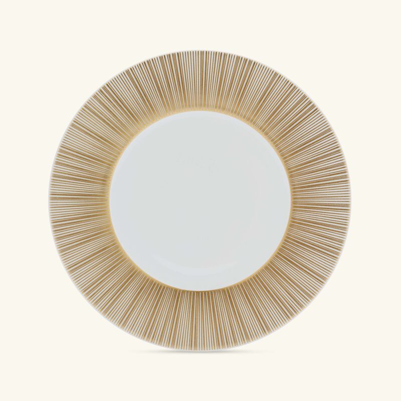 bernardaud sol salad plate round gold 21cm