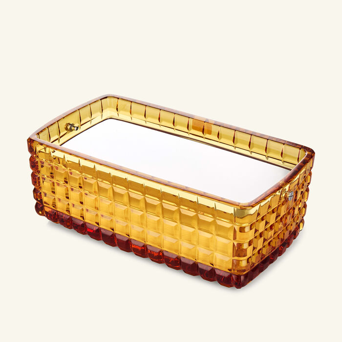 mario cioni   c amber tissue box orange