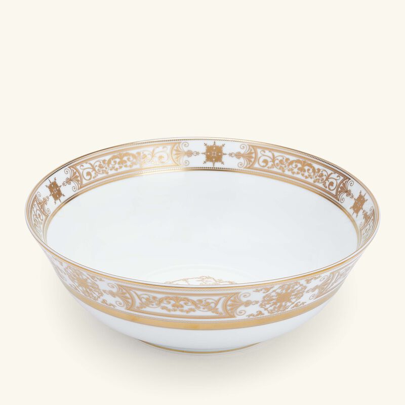 Aux Rois Salad Bowl Gold 25cm bernardaud aux rois salad bowl gold 25cm