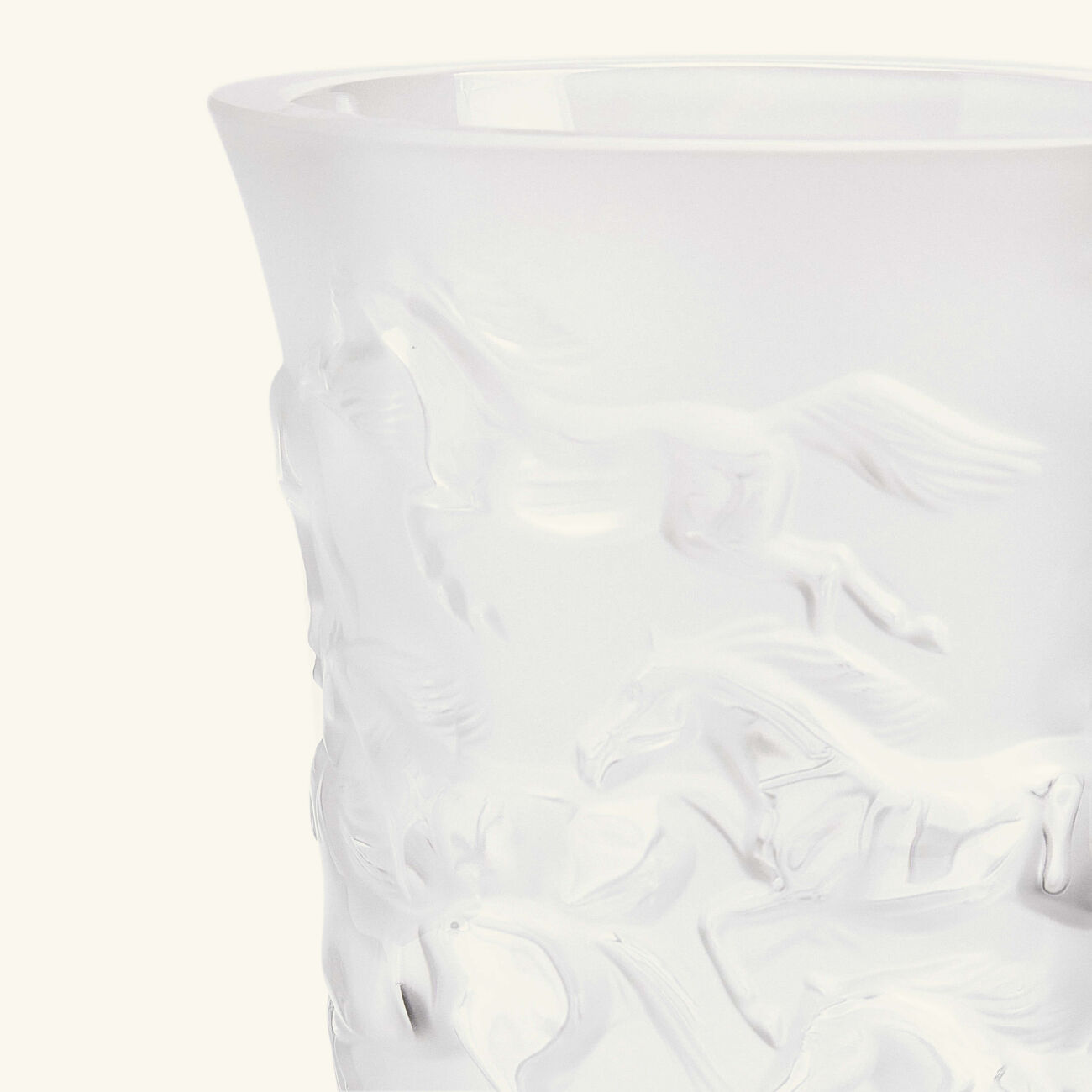 lalique mustang vase small clear