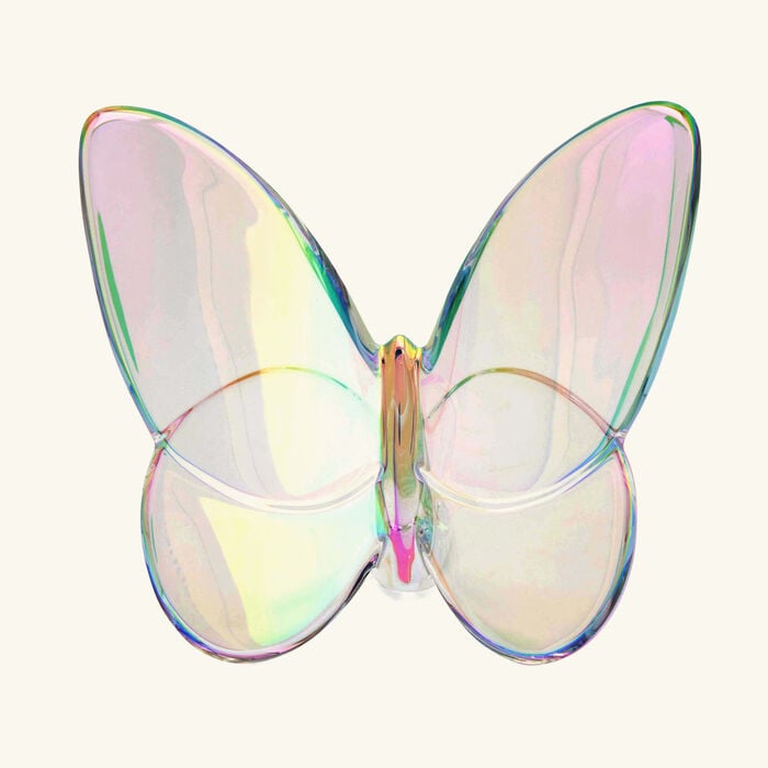 باكارا منحوتة بابيون لاكي على شكل فراشة صغيرة جدًا شفافة