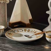 versace virtus gala plate round white 21cm
