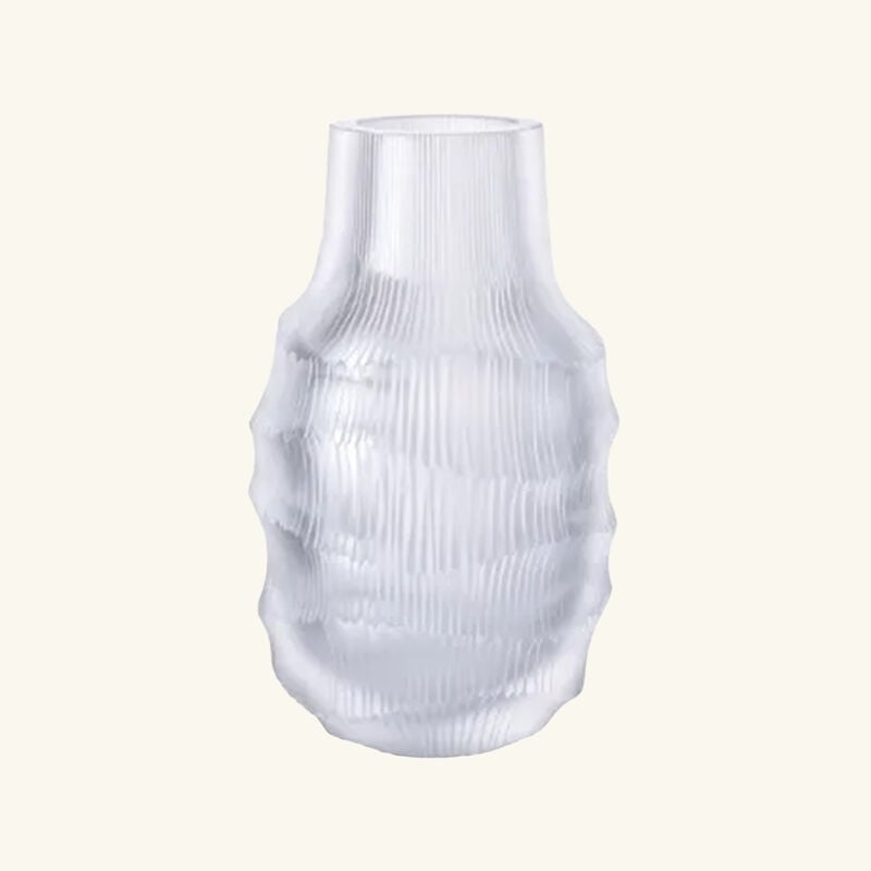 مزهرية هيروين ريه مستديرة كبيرة شفافة large