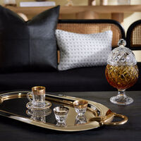 mario cioni c tea cup saucer clear