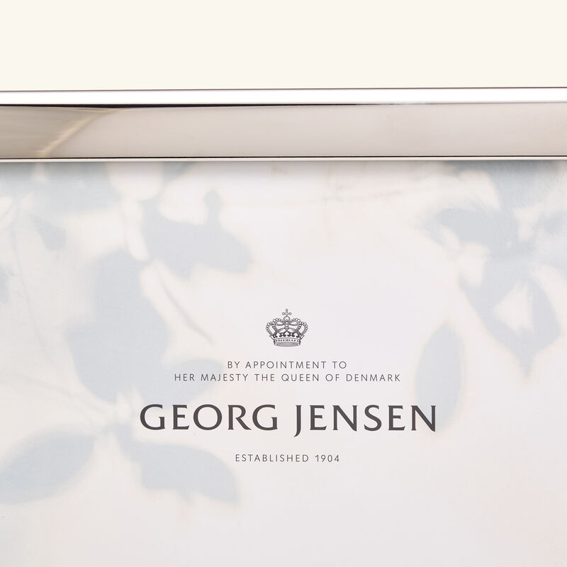 georg jensen modern picture frame silver large