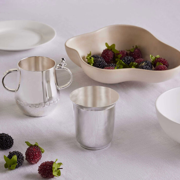 christofle beebee baby cup silver plated
