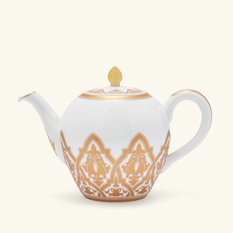 bernardaud venise tea pot gold