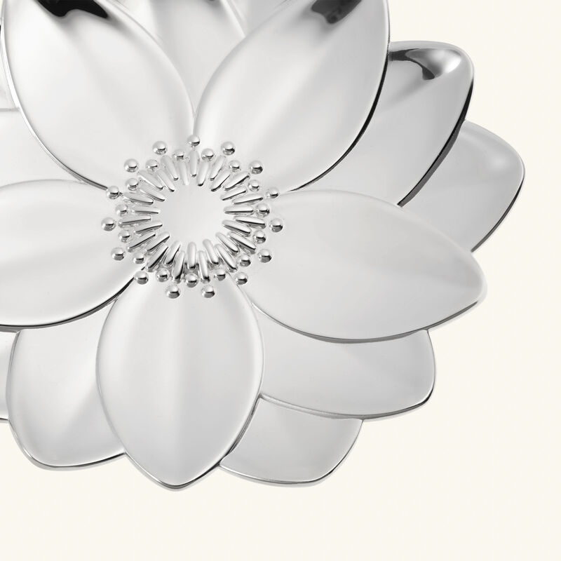 كريستوفل صينية الحلى والمقتنيات الصغيرة ليربييه لوتس المطلية بالفضة