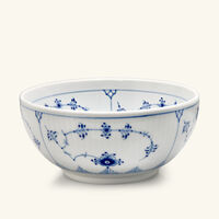 رويال كوبنهاغن وعاء بلو فلوتد بلاين أبيض