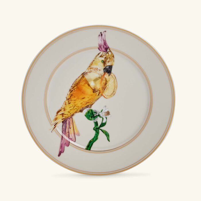 rosenthal idyllia bread butter plate round cockatoo 18 cm